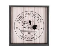 pajoma Red Wine - Colector de corcho (madera y cristal, 35 cm)