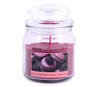 Pajoma - Vela aromática Blackberry Macaroons, en Cristal de Caramelo, 180 g, Vela prémium para Cerrar, duración de combustión 45 Horas