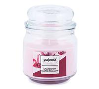 pajoma Vela aromática "Cranberry Marshmallow Sweet Edition en tarro de caramelo, 248 g, vela premium para cerrar, para aproximadamente 55 horas