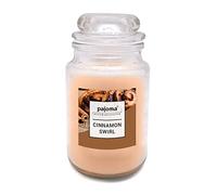 pajoma Vela aromática de canamón en tarro de caramelo, duración de hasta 40 horas