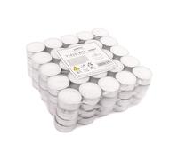 Pajoma - Velas de té sin perfume, 100 unidades, tiempo de combustión: 4 horas