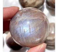 PAJPXPCD 1 bola de cristal piedra lunar azul 4,5-5 cm, destello for decoración del hogar, cristales espirituales PAJPXPCD