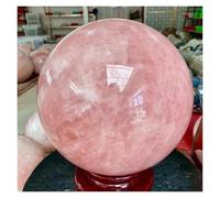 PAJPXPCD 1 bola esférica de cuarzo rosa cristal gran tamaño 5 a 6 kg PAJPXPCD