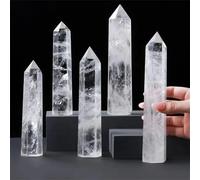 PAJPXPCD 1 pieza de 30-40 mm piedras torre cristal transparente, punta cuarzo for decoración del hogar PAJPXPCD