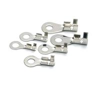 PAJPXPCD 1000 piezas de juntas automáticas de anillo redondo terminal de crimpado perno suelto cableado lengüeta de cobre apertura extremo nariz DJ431-6D 2,5-4 mm2 grosor 0,8 mm