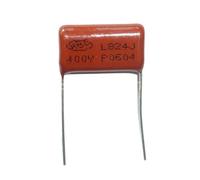 PAJPXPCD 10pcs CBB Capacitor 824 400V 824J 0.82uF 820nF P20 CBB21 Metallized Polypropylene Film Capacitor