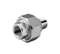 PAJPXPCD 1pcs SS304 316L Inner and Outer Wire Hard Seal Union High Pressure Pipe Threaded Fittings BSPT Forged 3000LB Stainless Steel(BSPT 304 3000LB,UNIT IS INCH_1/8")