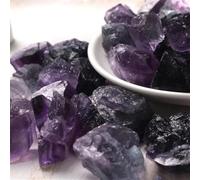 PAJPXPCD 200g Purple Crystal Fluorite Raw Stone Rough Gemstones for home table fengshui decorations and Garden Decor PAJPXPCD
