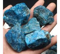 PAJPXPCD 300g Rough Stone Raw Gemstone Irregular Crystals Blue Apatite for fengshui decorations PAJPXPCD