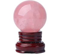 PAJPXPCD Adornos de bola de cristal en polvo natural, nudo de piedra de amor, regalo de boda, bola de fiebre, regalo creativo de cumpleaños, colección de cristal para niña