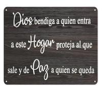 PAJPXPCD Bilingual Welcome Bienvenidos Metal Sign Home Entry Decor for Porch Patio Shop Office Wall Hanging Warm Hospitality Theme Tin Art 8 X 12 inch