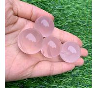PAJPXPCD Bola de cristal de cuarzo mágico de rosa natural para decoración de reiki, 1 unidad, gran opción para decoración del hogar (tamaño: 2,7-2,8 cm)