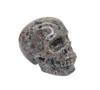 PAJPXPCD Calavera de piedra llama tallada a mano 10 cm, regalo cristal, 1 unidad PAJPXPCD