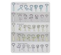 PAJPXPCD Classic Tie Knot Guide Metal Sign How To A Vintage Instruction For Office Professional Wall-Art 8 X 12 inch