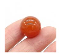 PAJPXPCD Cristal natural en bruto 16 mm Redondo Natural Curación Cristal Cuarzo Bola de transferencia Cuentas de piedras preciosas pulidas Espécimen de energía DIY Joyería Hogar (Color : Red Agate,