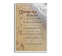 PAJPXPCD Divine Guidance & Promise Wall-Art - Hopeful Christian Scripture & Poetry on Canvas, Framed Print for Bedroom, Study, or Church Fellowship(Unframed,12x18inch(30x45cm))