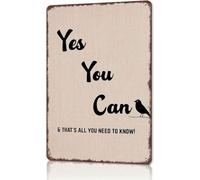 PAJPXPCD Dream Big Work Hard Aluminum Wall Decor for Bedroom 8 X 12 in