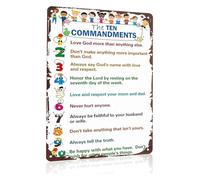 PAJPXPCD Educational Metal Sign Manners Poster for Inspirational Wall Decor Classroom Rules Childrens Room School Nursery Playroom 8 X 12 inch