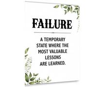 PAJPXPCD Failure Quotes Wall-Art Motivational Inspirational Poster Print for Office Home Workplace Study Room Entrepreneur Success Decor(Unframed,08x12inch(20x30cm))