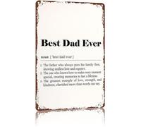 PAJPXPCD Fathers Day Gift Vintage Aluminum Metal Sign with High Definition Print Rust Resistant Decor for Indoor Outdoor (8 X 12 in)