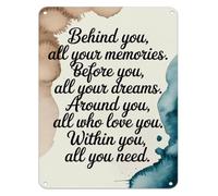 PAJPXPCD Heartfelt Metal Sign Vintage Memories And Big Dreams Tin Wall Hanging For Home Yard Garage Garden Patio Decor 8 X 12 inch