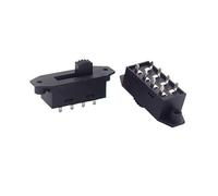 PAJPXPCD Interruptor de secador de pelo de clavija vertical de alta corriente con carcasa completa de 5 piezas SS-23H30, interruptor de palanca de 8 pines y 3 velocidades