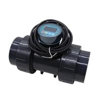 PAJPXPCD Medidor de flujo digital DN32 / DN40 pipe diameter flow sensor, and alkali resistance RS-485 data transmission (DN32, Digital)