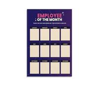 PAJPXPCD Motivational Boss Gift Employee Appreciation Award Canvas Poster Office Wall-Art Decoration for Workplace Incentive(Unframed,08x12inch(20x30cm))