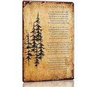 PAJPXPCD Motivational Tree Poem Metal Tin Sign The Trees That Are Slow to Grow Vintage Inspirational Wall-Art for Home Office Library 8 X 12 inch