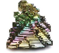 PAJPXPCD Natural Magic 25-110 g Bismuto Cristales Bismuto Bi Metal Crystal Stone Rainbow Bright Metal Original, One Size, Ágata