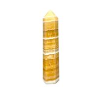 PAJPXPCD Obelisco de torre cuarzo con punta cristal calcita naranja 900-1000 g PAJPXPCD