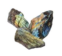 PAJPXPCD Piedra de cristal natural de labradorita natural, piedra lunar, mineral de cuarzo, adornos irregulares, 100-150g, Ágata