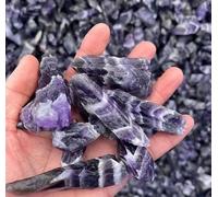 PAJPXPCD Piedra de cristal rugosa, 90-100 g, 30-50 mm, color morado, irregular, amatista Dream Chevron, for decoración Feng Shui PAJPXPCD