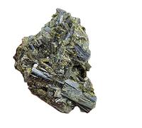PAJPXPCD Piedra natural mágica verde turmalina natural piedras preciosas en bruto decoración de la habitación cristales y piedras, talla única, Agate