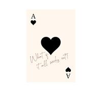 PAJPXPCD Preppy Canvas Wall-Art, Vintage Motivational Quote Print “What If It All Works Out”, Dorm Room Apartment Decor(Framed,16x24inch(40x60cm))