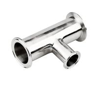 PAJPXPCD Reductor en T de 3 vías Tri-abrazadera tipo anillo de soldadura para cerveza casera de 5 cm x 5 cm x 3,8 cm SS304