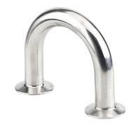 PAJPXPCD Stainless Steel Cast Pipe Fitting, 1pcs Tri Clamp 19/25/32/38/45/51MM ×Ferrule 50.5 64 304 Stainless Steel 180 Degree U Elbow Bend Fitting Home Brew(32mm x ferrule 50.5)