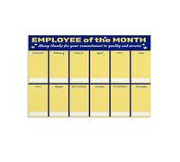 PAJPXPCD Team Motivation Poster Monthly Star Employee Award Office Wall-Art for Staff Recognition Program Company Bulletin Board(Framed,12x18inch(30x45cm))