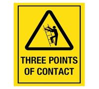 PAJPXPCD Three Points Of Ladder Metal Sign 12x8 Inch