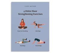 PAJPXPCD Vintage Office Decor Metal Sign Male Pelvic Floor Anatomy Exercise Chart Bladder Function Aluminum Wall-Art for Chiropractor Sports Medicine Clinic 8 X 12 inch
