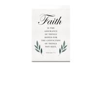 PAJPXPCD Wedding & Baptism Gift Idea - Faith is Being Sure of What We Hope For Canvas, Christian Scripture Art, Hebrews 11:1 Wall Decor (Unframed,16x24inch(40x60cm))