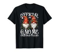 Pajra navideña Oficial de GNOME, Copos de Nieve, Holly & Camiseta