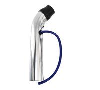 PAKAGVTTB Manguera Entrada Admisión Aluminio Universal 76mm para Tubo Inducción Turbo Entrada Aire Frío Coche(Silver)