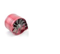 PAKAGVTTB Manguera Entrada Admisión para Accesorios Entrada Aire Coche Turbinas Eólicas Entrada Única Rueda Eléctrica Ventilador Turbo Universal Ahorro Combustible Entrada Aire(Red)