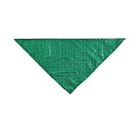 PAKEY Bandanas For Dogs,1Pc Pet Triangle Scarf,Saliva Washable&Soft&Breathable Towel Kerchief Shamrock for Small Medium Large Pet Dog,604040cm/Green