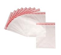 Pakico | 100 Bolsas 25 x 35 cm De Plastico Autoadhesivas | Bolsas Celofan Transparetne | Bolsas Plastico Transparentes Para Chuches | Bolsas Para Regalos | Bolsas Para Galletas | Diferentes tamaños