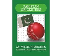 Pakistan Cricketers Word Search Puzzle Book: Word Searches with Easy to Read Print about Pakistan, Pakistani Cricketers, Cricket and more | 6x9 ... . Gift for Vacations, Holiday and Free Times