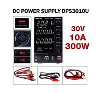 PAKLIF Dps3010u Fuente de alimentación de DC del Laboratorio DC Ajustable 4 dígitos Mini Banco Fuente de alimentación 3 0V 10A 60V 5A 300W DIY(30V 10A)