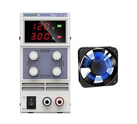 PAKLIF Fuente de alimentación DC Ajustable DIRIGIÓ Pantalla Digital Laboratorio de la Fuente de alimentación regulador 3A Fuente de Banco Variable Power Kps1203d(120 2A)