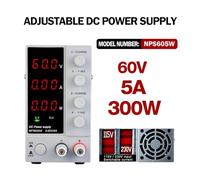 PAKLIF WANTETK NPS3010W Fuente de alimentación DC estabilizada Estilizada Ajustable 4 Dígitos Banco de Laboratorio Fuente de alimentación 30V 10A 30V 60V 5A AC DIY(3 Digits 60V 5A)